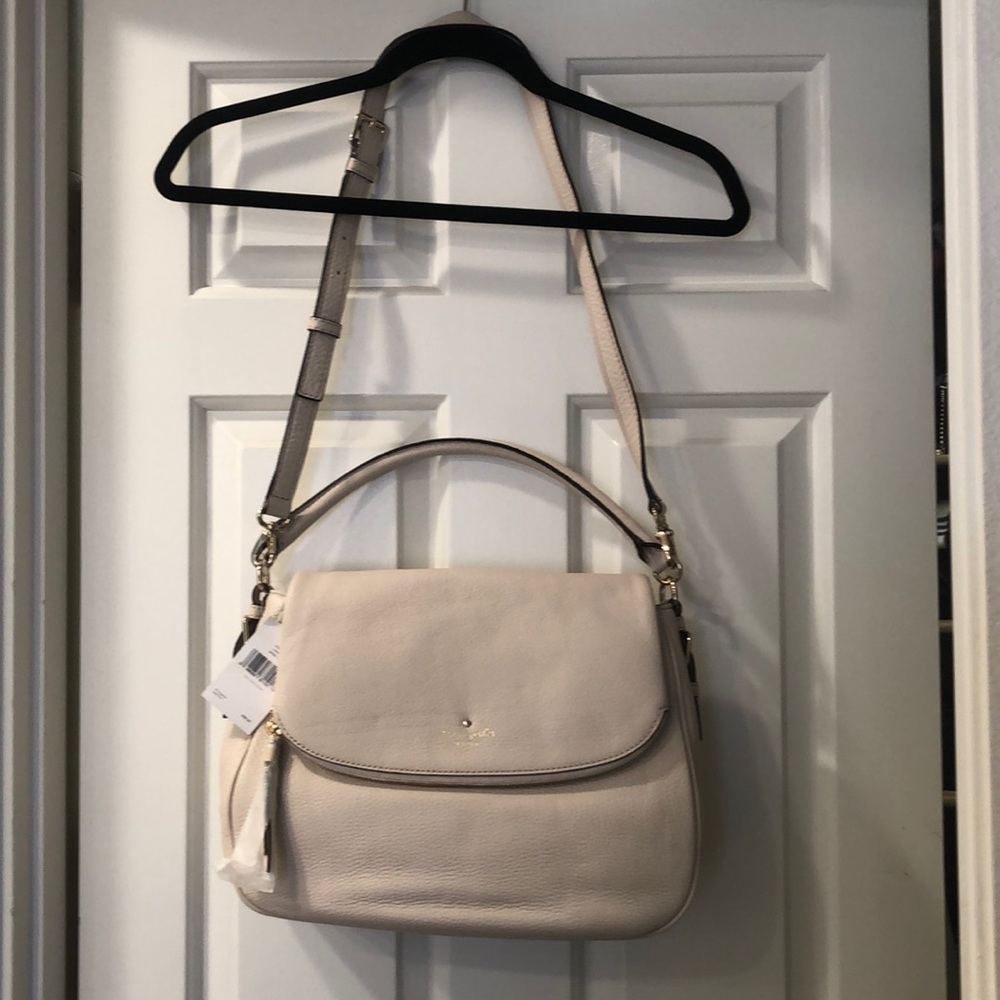 Kate Spade Cream Leather Shoulder Bag